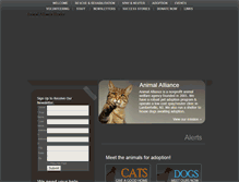 Tablet Screenshot of animalalliancenj.org